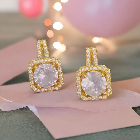The dazzling halo earrings