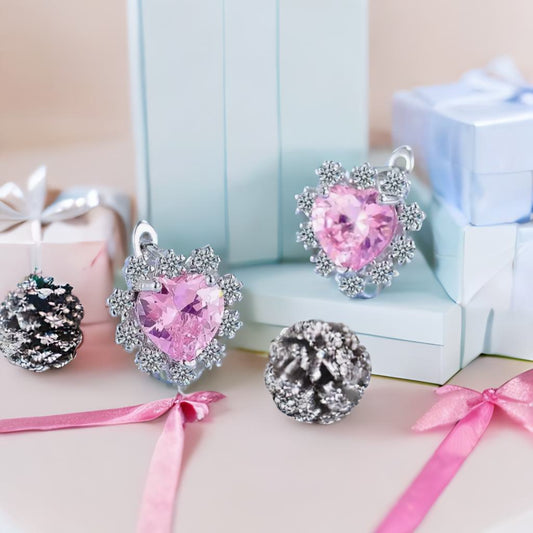 Crystal Pink Earrings