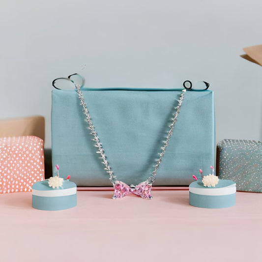 The Ohh so Blush Bow Necklace