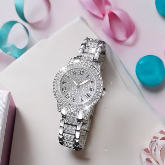 The Silver sparkle faced watch