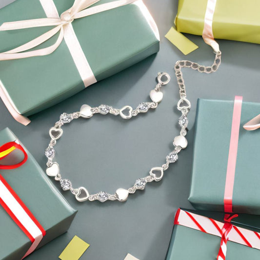 The silver Gem-stone Bracelet