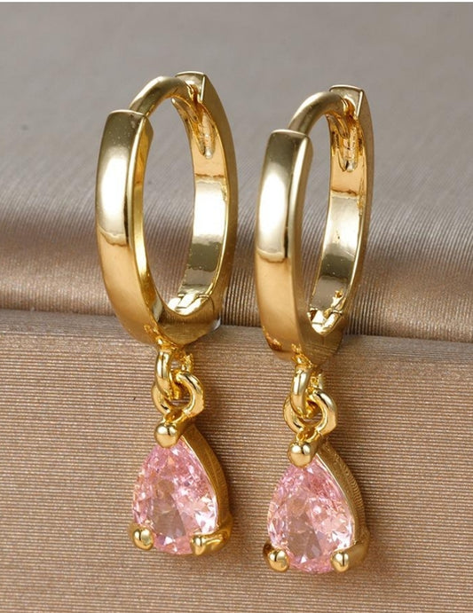 Gold Tear Drop Earrings