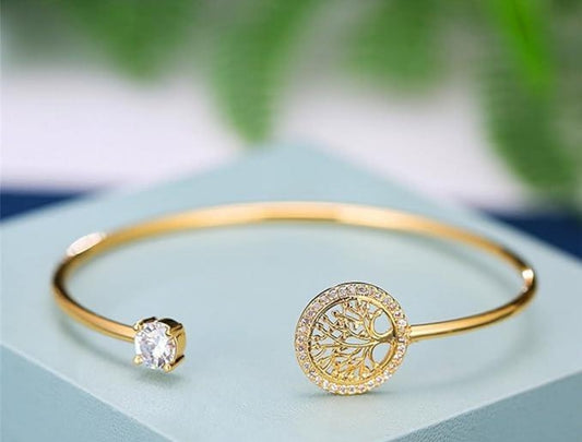 The Gold Tree of Love Bangle