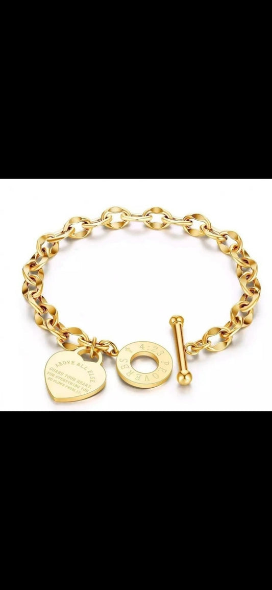 Our Gold Hearted Bracelet