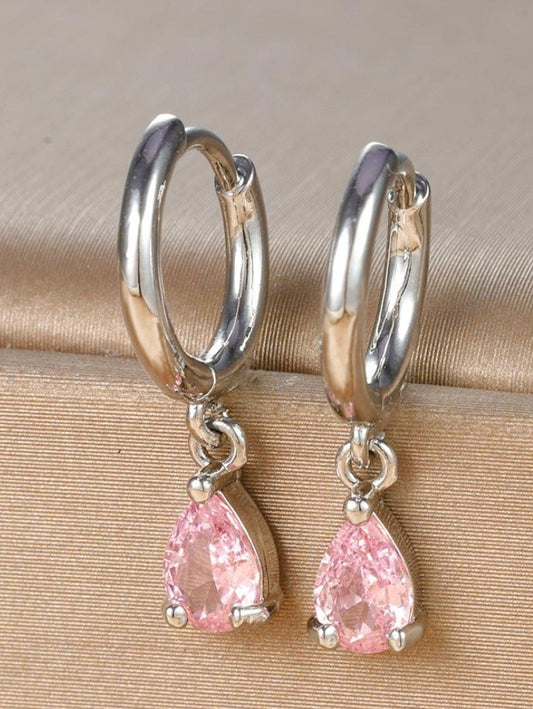 Silver Tear Drop Earrings